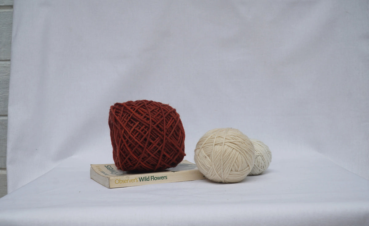 Red Color Pure Wool Yarns