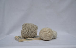 Raw Heritage: Pure Hand-Spun Desi Oon (Undyed Heather & Cream)