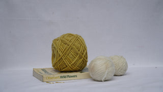 Soft Yellow Indigenous Wool Yarns