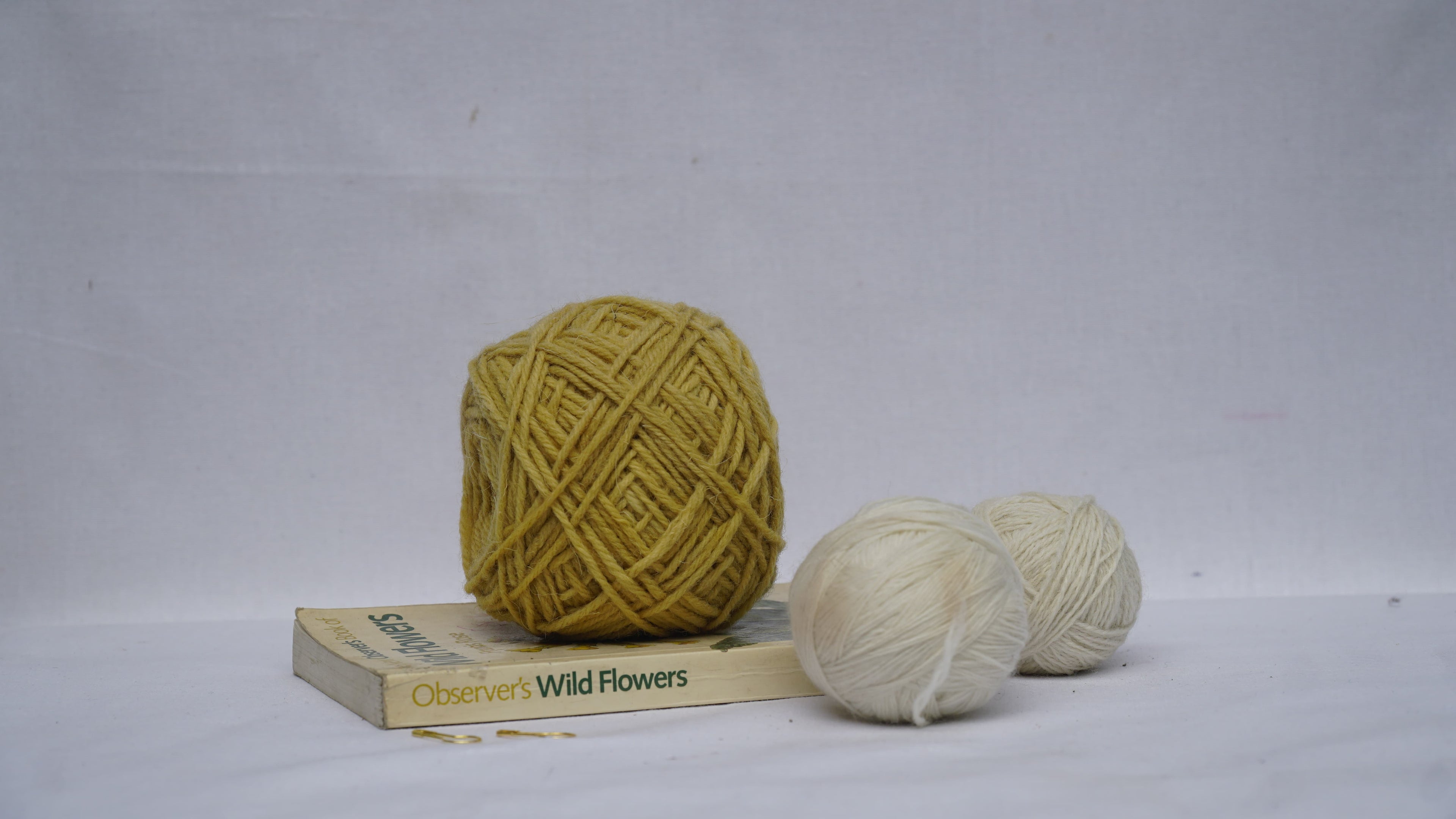 indigenous yellow wool yarn