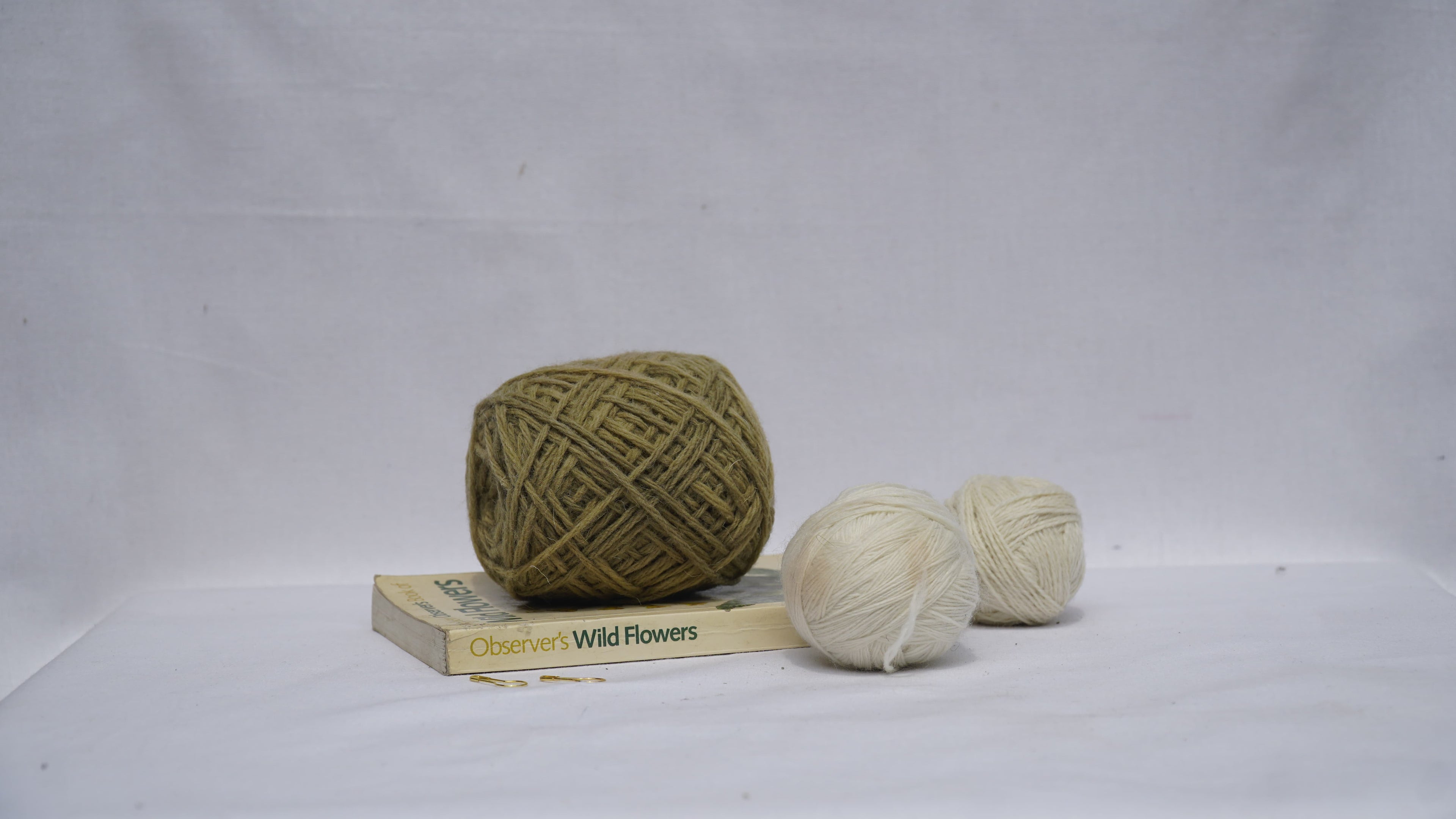 Earthy Khaki Pure Desi yarns
