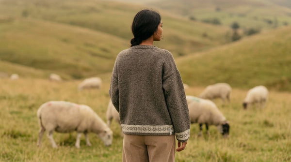 pure Himalayan wool sweater production