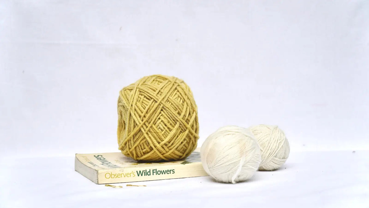 marigold dyed yarn